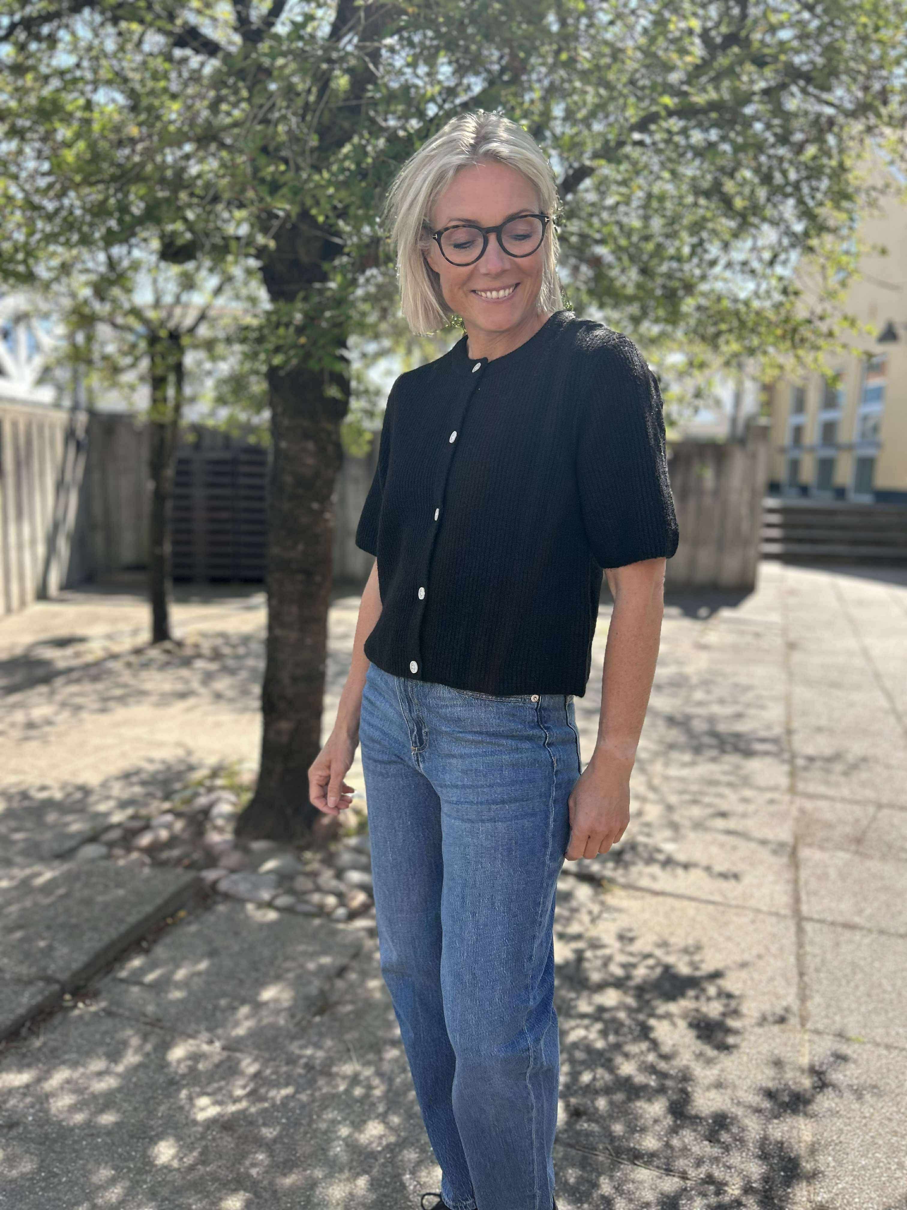 PCSILLY Knit Cardigan - Black